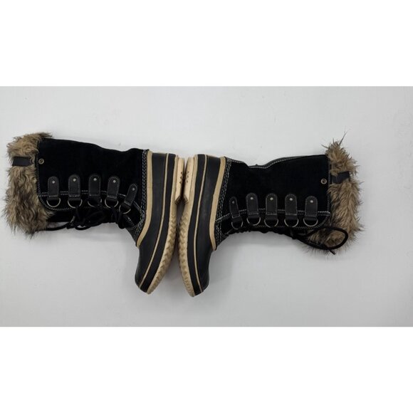 Sorel Joan Of Arctic Waterproof Winter Snow Boots Womens 7.5 Faux Fur Lined Blac - Picture 6 of 16